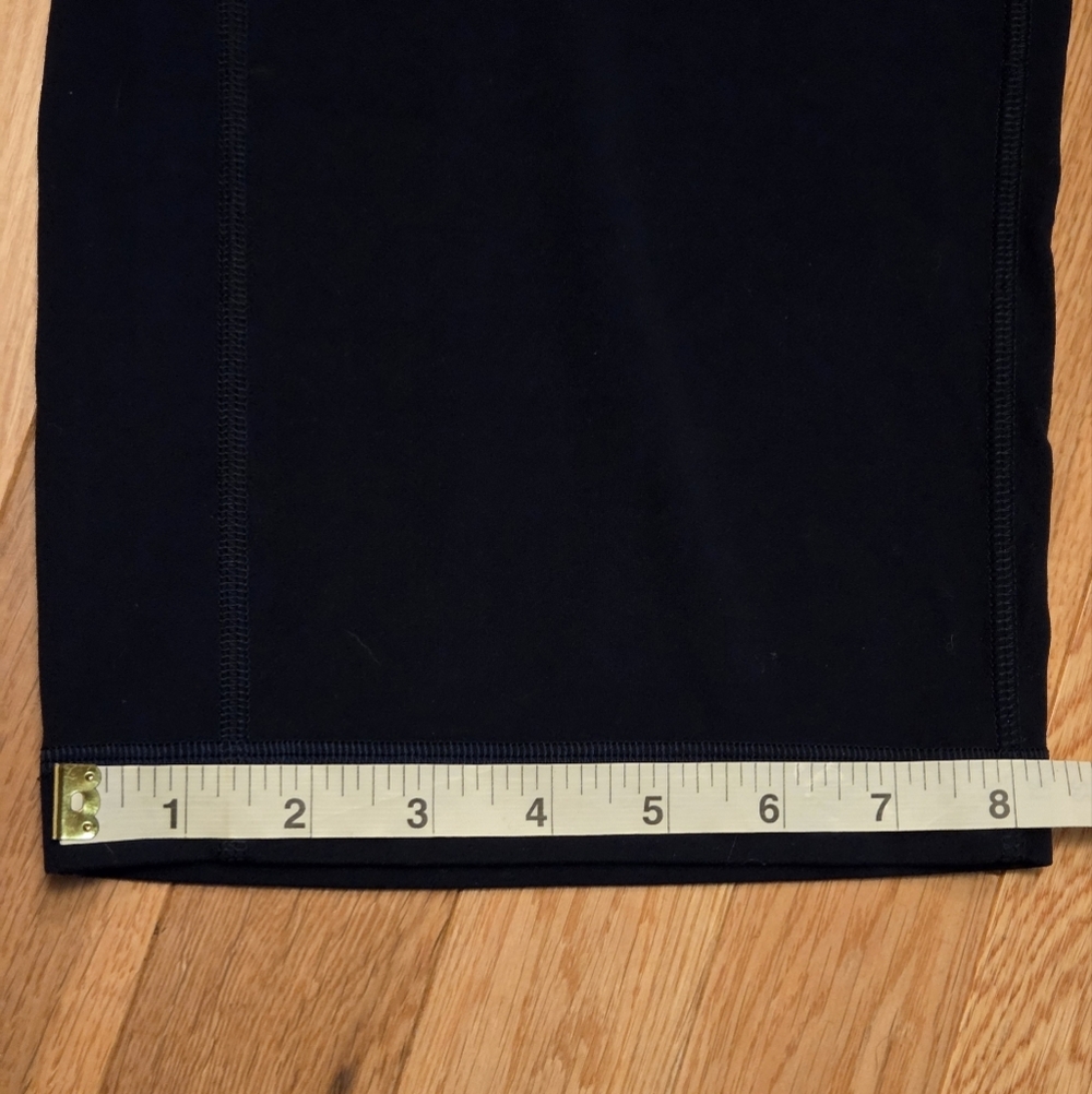 Lululemon High Rise Align Wide-Leg Cropped Pant 23" Navy Blue Size 2 - Picture 10 of 12